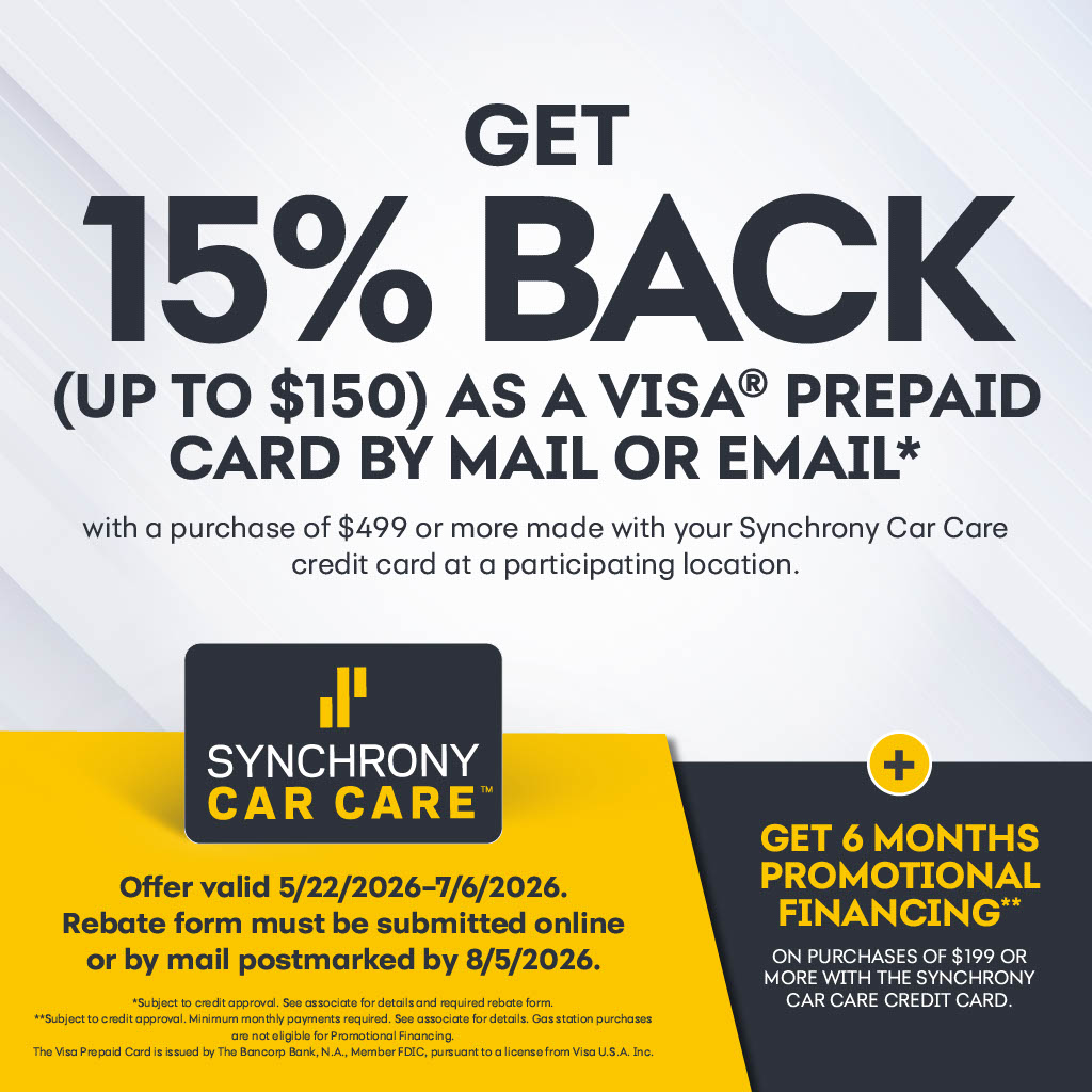 financing, brake and tire check