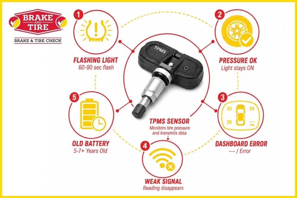 how to recognize tpms sensor failure